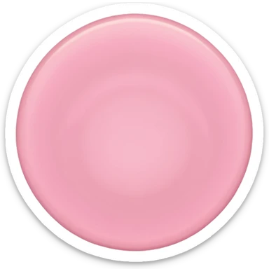 A pastel pink circle sticker