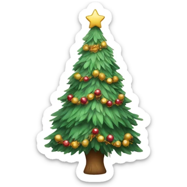 Boho Christmas tree sticker