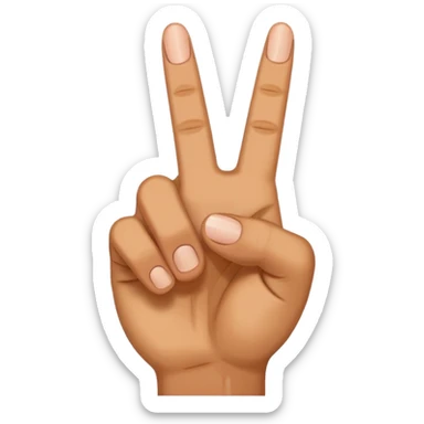 middle finger by side sticker