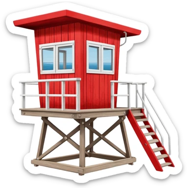 lifeguard station sticker