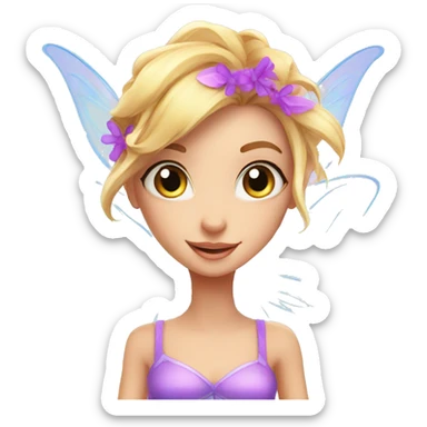 winx stella study fairy sticker