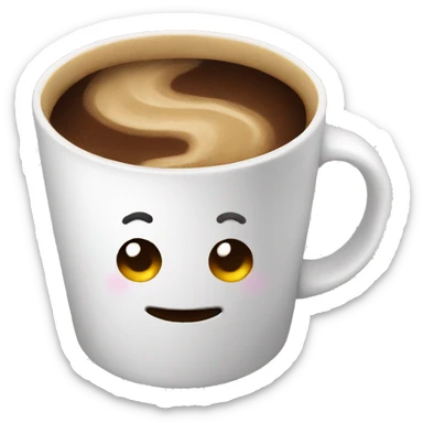 Coffee sticker
