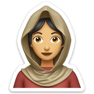 Femme voile qui mange un tajine  sticker