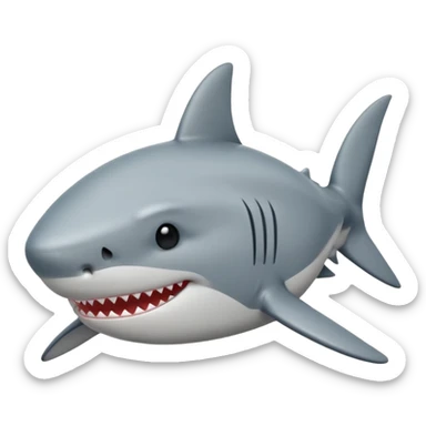 can you make me a shark emoji that’s sighing  sticker