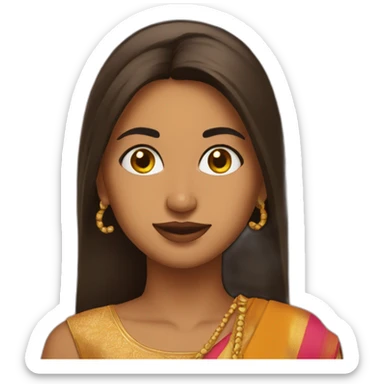 Desi girl sticker