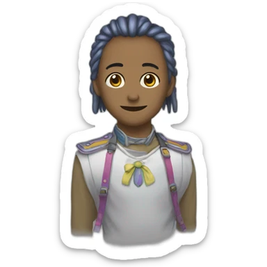 Caca arc en ciel sticker