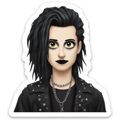 80s trad goth sticker