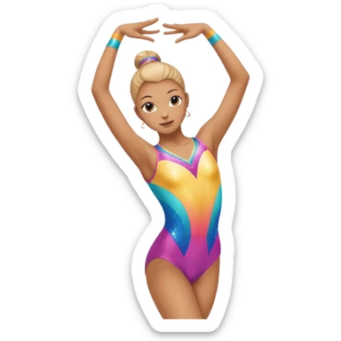 justaucorps gymnastique rythmique sticker