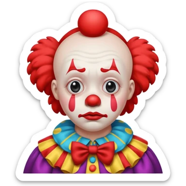 sad clowns sticker