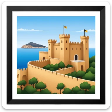 Malaga's castillo Gilbralfaro sticker