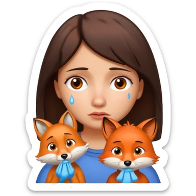 Make Dora and Swiper the fox crying sticker