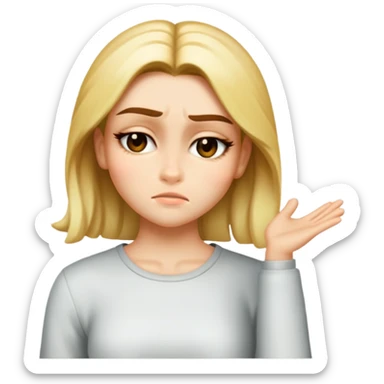 Draw this girl in the same style and appearance, but with a winking expression. Do not change her facial features, clothes, or hairstyle. iOS emoji style. sticker