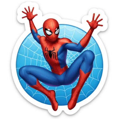 a magazine with Spider-Man on the cover sticker