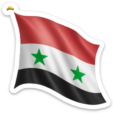 Syria flag sticker