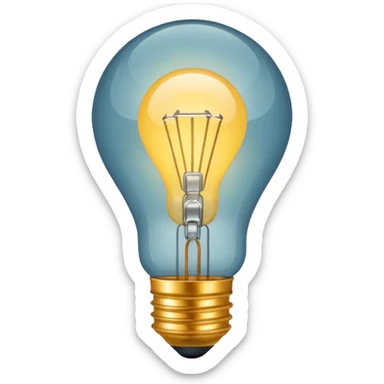 light bulb with small network nodes around sticker