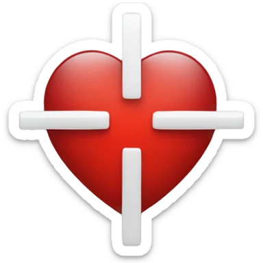 medicamento con una cruz roja encima sticker