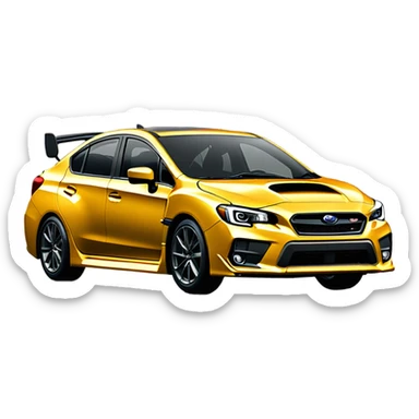 Subaru WRX hatchback sticker