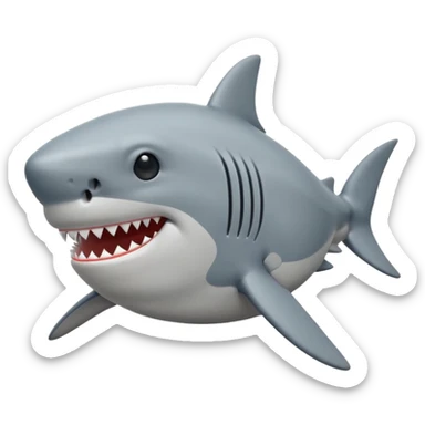can you make me a shark emoji that looks like 😪 sticker
