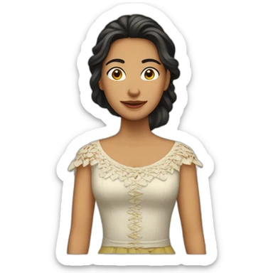 Mujer mestiza sticker