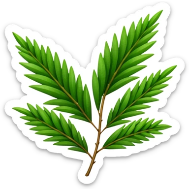 Tea tree leafs sticker