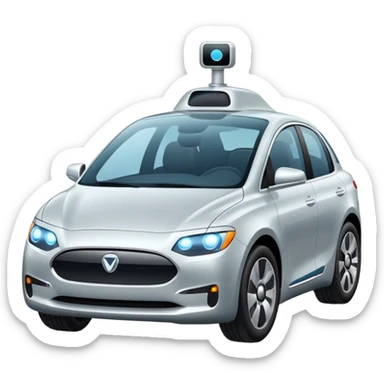 self driving car sticker