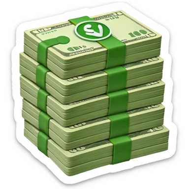 wifi money bill stack sticker