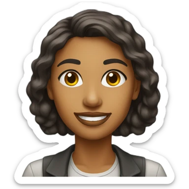 confident woman startup entrepreneur sticker