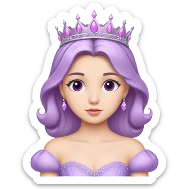 Princess gown lilac sticker