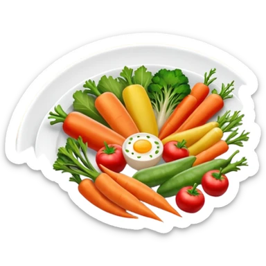 plate of food sticker