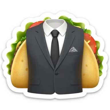 Taco suit emoji sticker