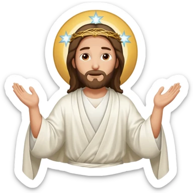 jesus fly to the heaven sticker