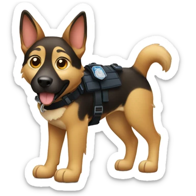 Police dog sticker