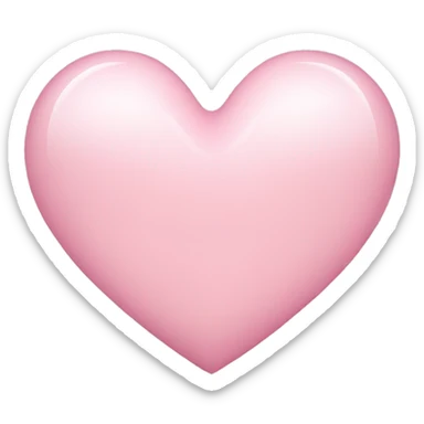Light pink Heart sticker