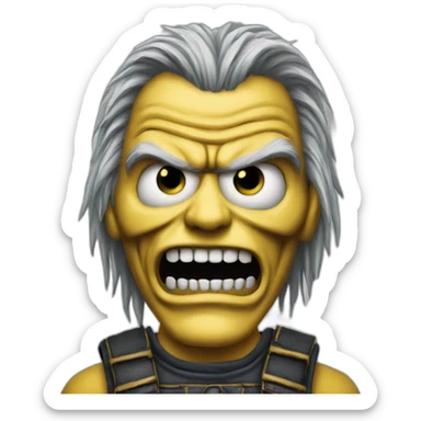 Eddie the head de Iron Maiden  sticker