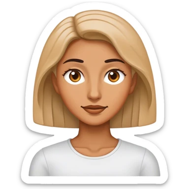 An arching woman sticker