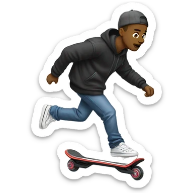 streetwear guy doing freestyle scootering sticker