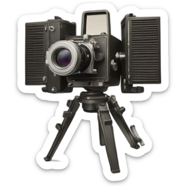 old cine cameras sticker