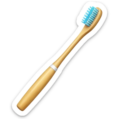 Bamboo toothbrush sticker