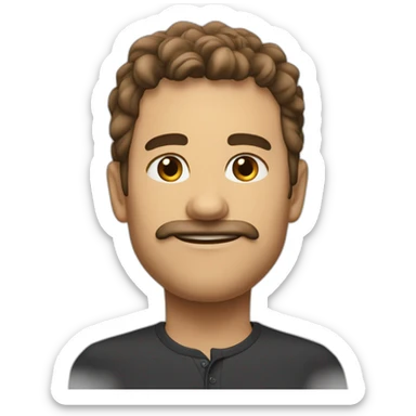 черный паук с цифрой 1 на спине sticker