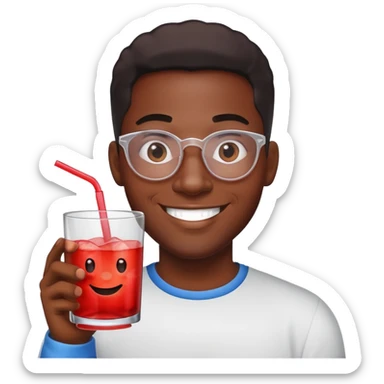 black man with kool aid sticker