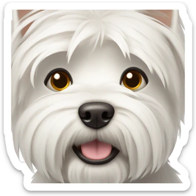 west highland white terrier  sticker