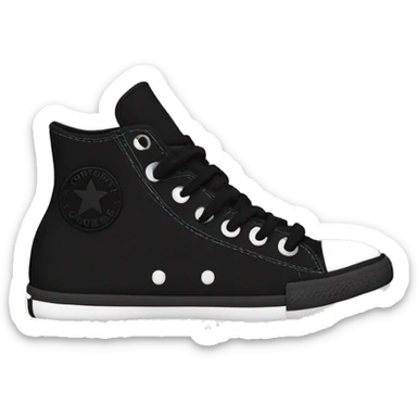Converse black  sticker