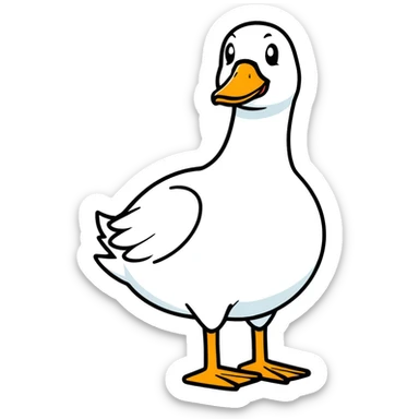 Silly goose sticker