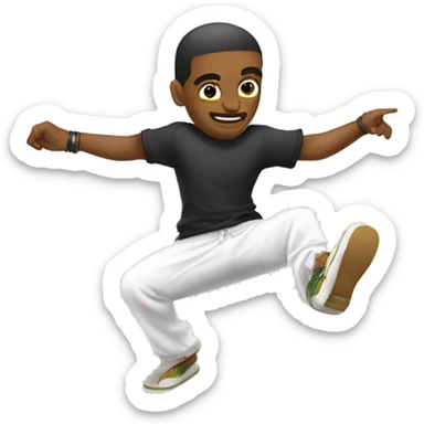 breakdance capoeira sticker