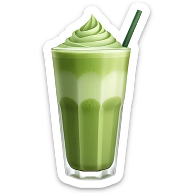 Si ve cold matcha latte sticker
