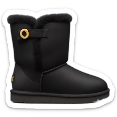 Black ugg Mini boot sticker