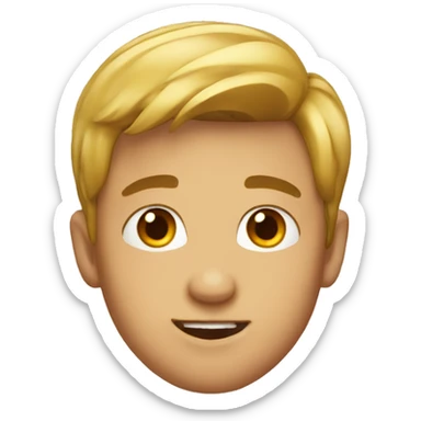 handsome boy sticker