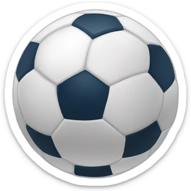 Coracao em formato de bola de futebol sticker