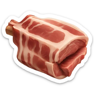 roasted meat on bone sticker