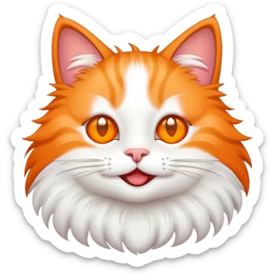 Cat emoji with star eyes sticker